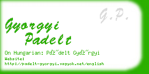 gyorgyi padelt business card